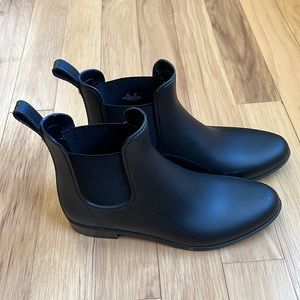 Sam Edelman Black Rain Boots Size 10